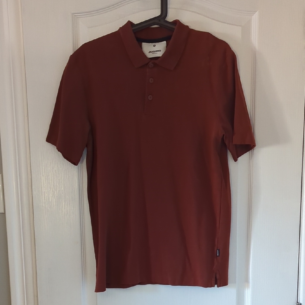 Jack & Jones Burnt Orange Polo Shirt